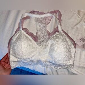 Auden Lace Bralette Set- White (XL), Pink (XL), Black (XL)